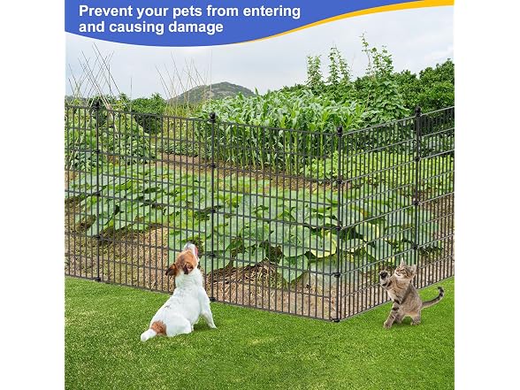 Nessxa 5 Panels No Dig Decorative Garden Fence