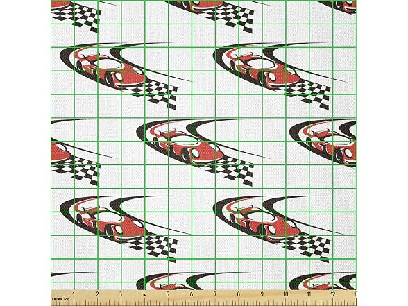 Ambesonne Cars Fabric by The Yard
