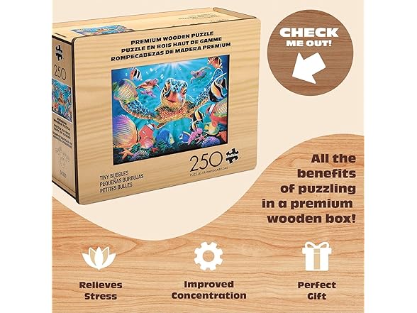 Buffalo Games - Tiny Bubbles Wood Puzzle