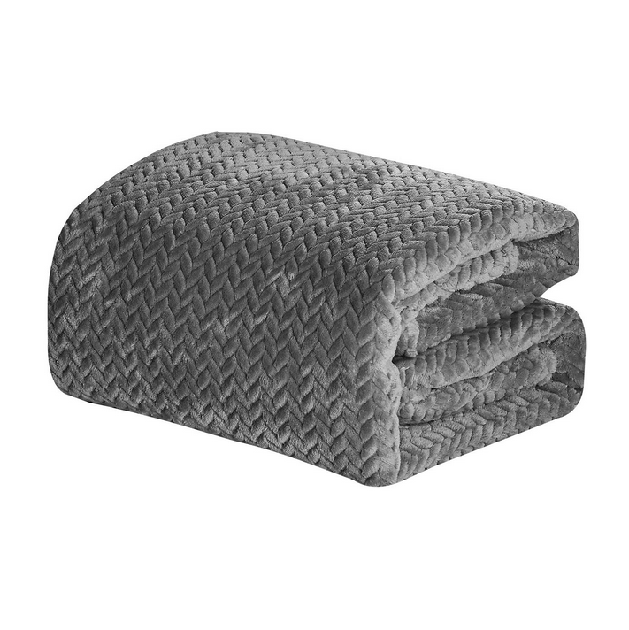 Extra Heavy Chevron Braided Throw - Gallery 7