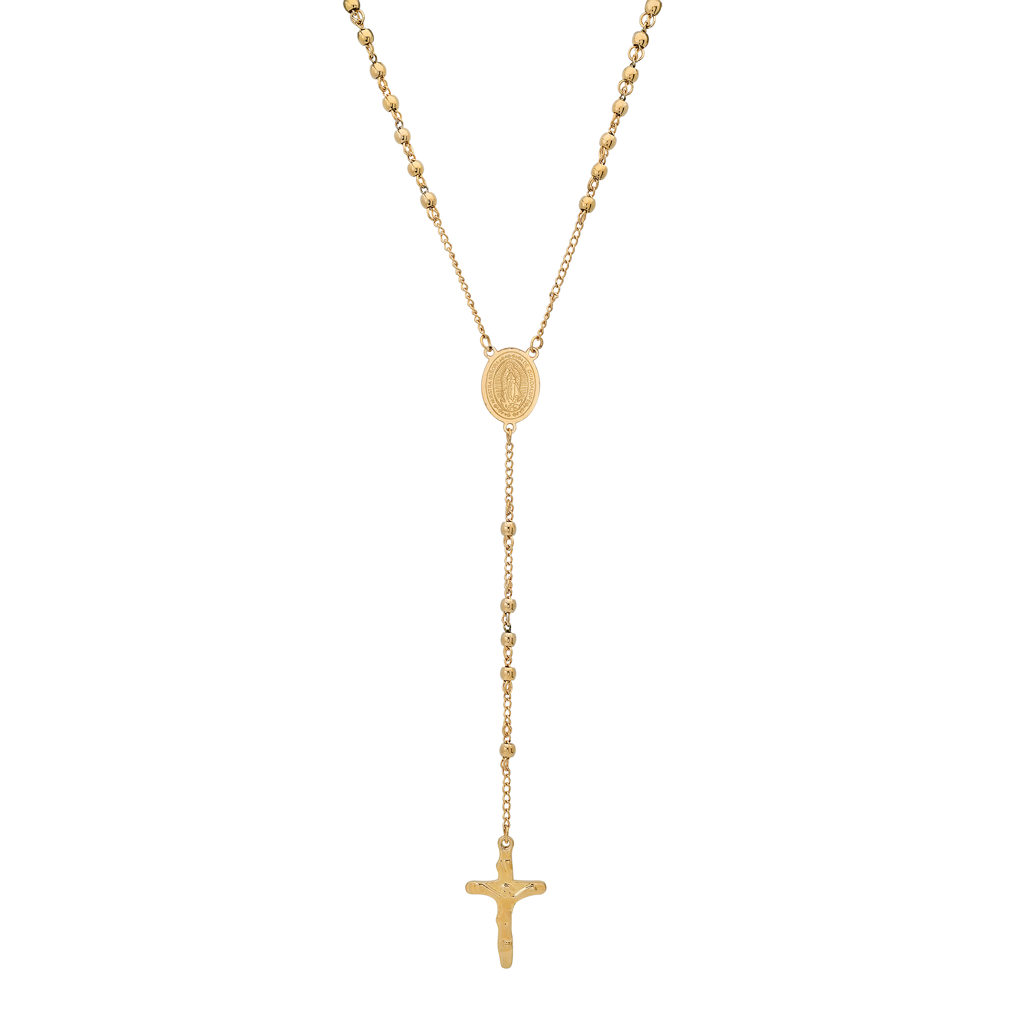 Beaded Rosary w- Medal & Cross - Gallery 6