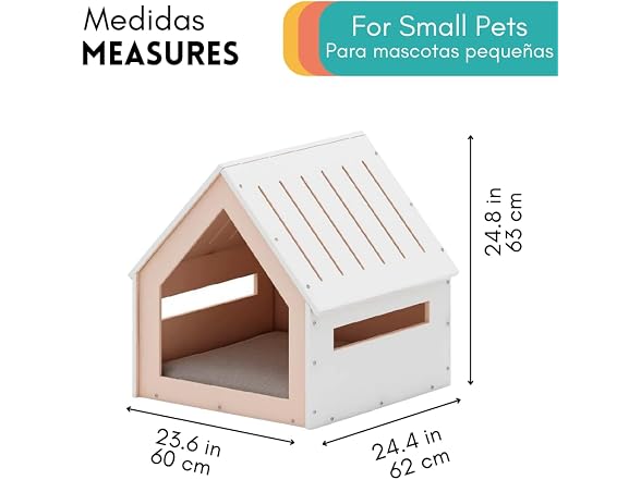 POLIPETS Big House for Pets, Wooden House