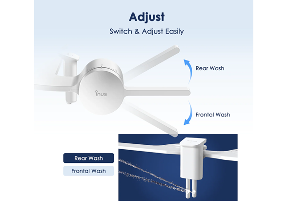 Inus M3 Bidet Attachment Dual Nozzle & Nozzle Guard
