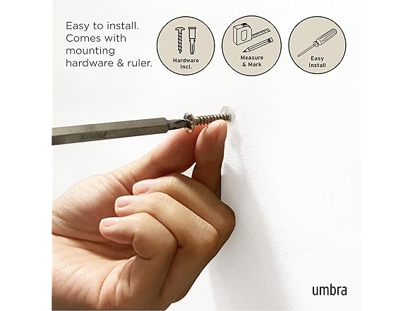 Umbra Flip Wall-Mounted Coat Rack Rail Hook