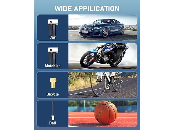 JUSUOX 150 PSI Portable Tire Inflator