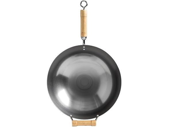 JOYCE CHEN Classic Series 14-Inch Round Bottom Carbon Steel Wok 