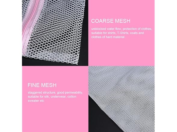 2 Mesh Laundry Bags for Delicate Garments