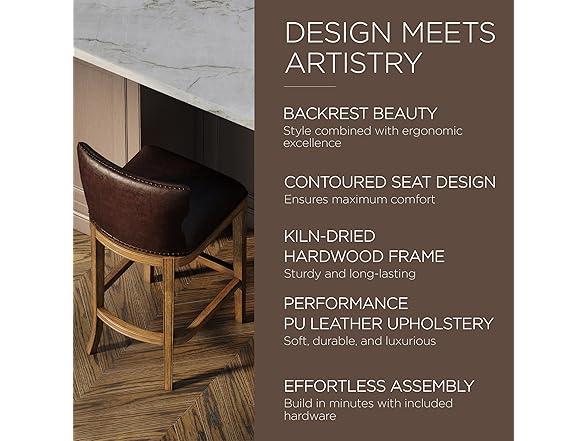Maven Lane Hugo 31" Swivel Bar Stool