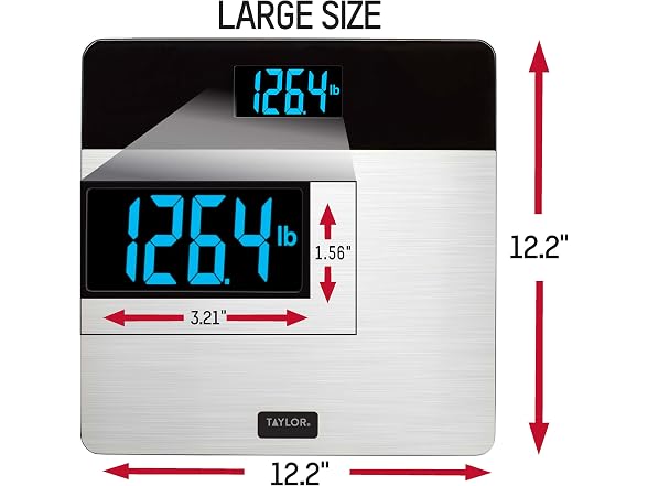 Taylor Digital Brushed Stainless Steel Scale