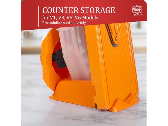 Borner Mandoline Docking Station Orange