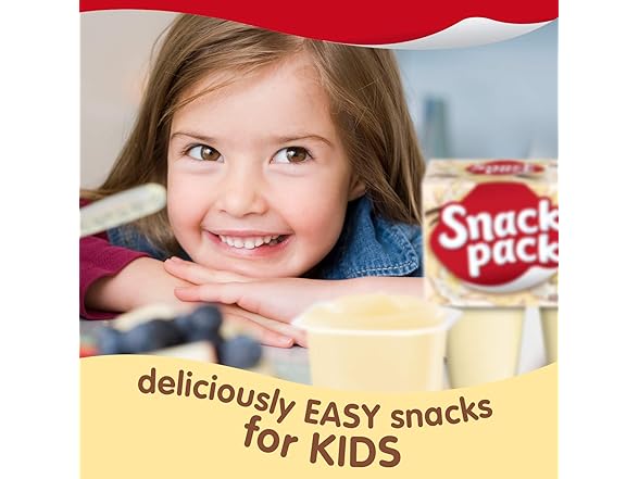 6CT Snack Pack Super Size Vanilla Flavored Pudding