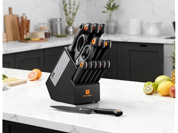 WIZEKA 15 Pieces Knife Set