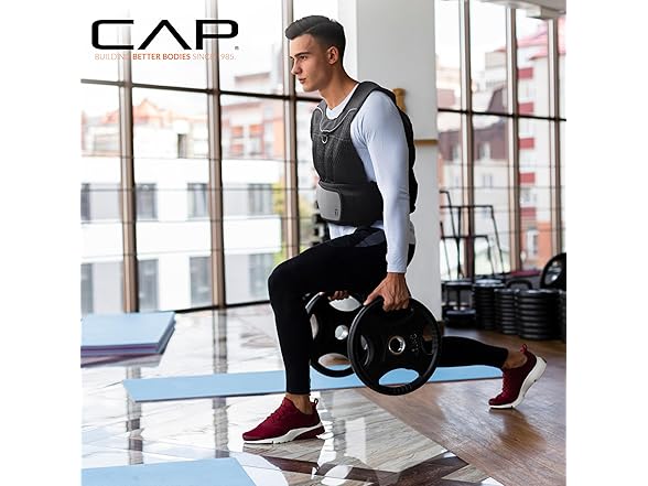 CAP Barbell Adjustable Weighted Vest, 20-Pound
