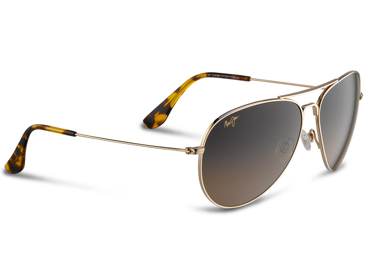 Maui Jim Mavericks Sunglasses, Gold (Open Box) - Gallery 2