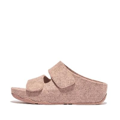 FitFlop e01 Shuv Adjustable Two-Bar Felt Slides - Gallery 4