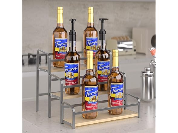 IYEBAU Coffee Syrup Rack,12 Bottle Capacity