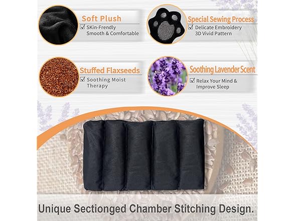 Large Microwave Heating Pad with Washable Cover