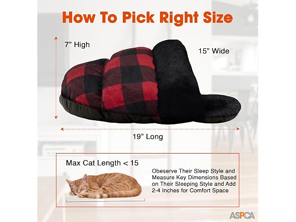 ASPCA Slipper Cave Bed for Cats & Small Pets