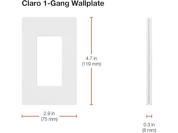 Lutron Claro Wallplate, Stone