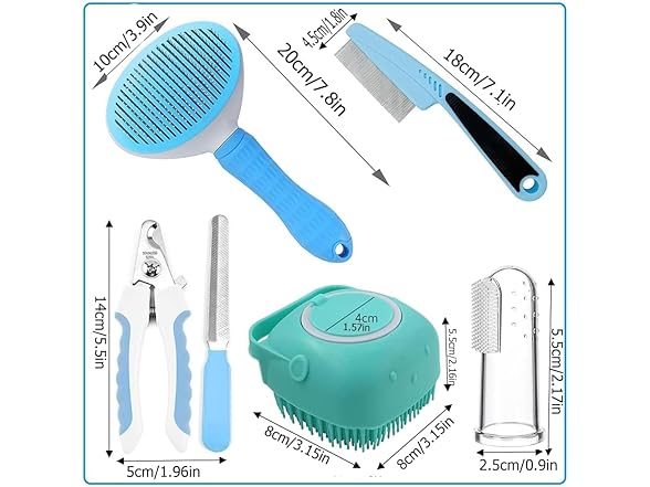 7-Pc Pet Grooming Kit
