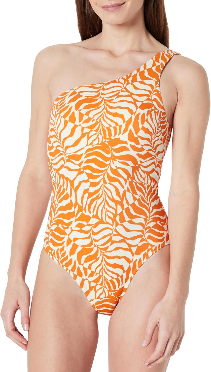 Amazon Essentials Women's One-shoulder Swimsuit - Gallery 11