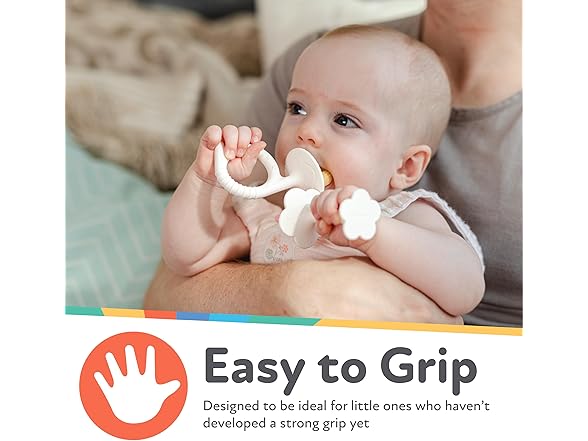 Nuby Silicone Fun Teethers, (2-Pack)