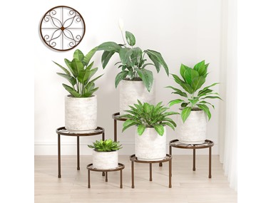 $14.99, Was $25.99, 42% Off! (5-Pack) Decent Metal Plant Stands dealfomo