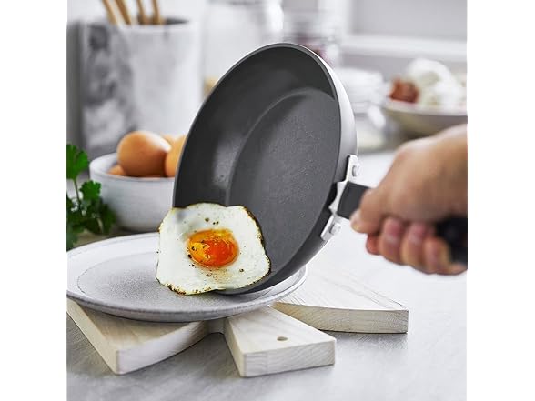 GreenPan Levels Stackable Hard Anodized Frying Pan Set