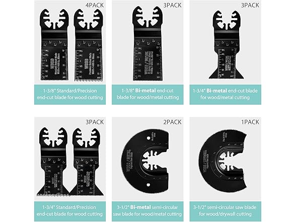 WORKPRO 23-Piece MetalWood Oscillating Khaki