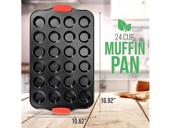 NutriChef 24-Cup Nonstick Mini Muffin Pan