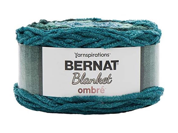 Bernat Blanket Yarn, Ocean Teal Ombre