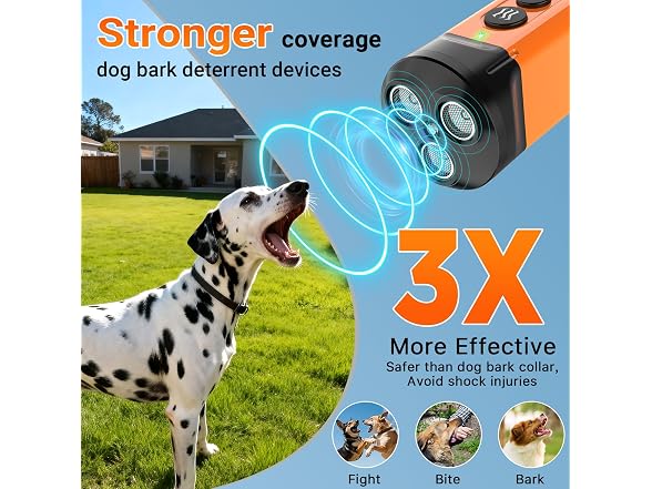 50FT Range Dog Bark Deterrent Device