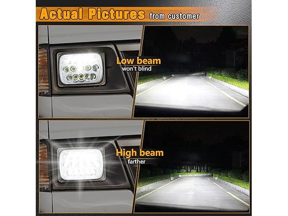 JESTMOTOR H6054 LED Headlights 2pc