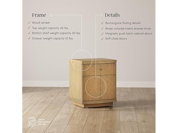 Nathan James Tambellini Mid Century Nightstand