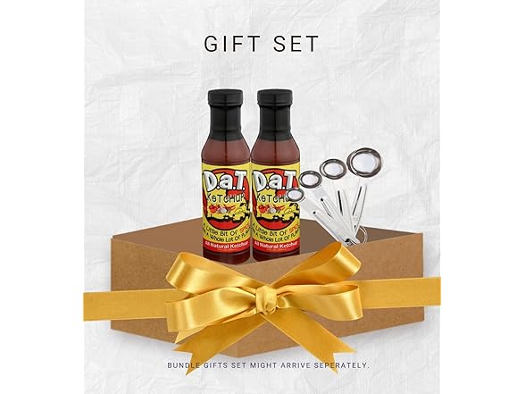 3 Items- Dat Sauce Ketchup & Measuring Spoons