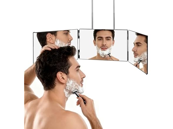 LMZNXCZ 3 Way Mirror for Self Hair Cutting