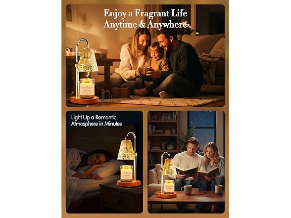 Candle Warmer Lamp with Timer & Dimmer