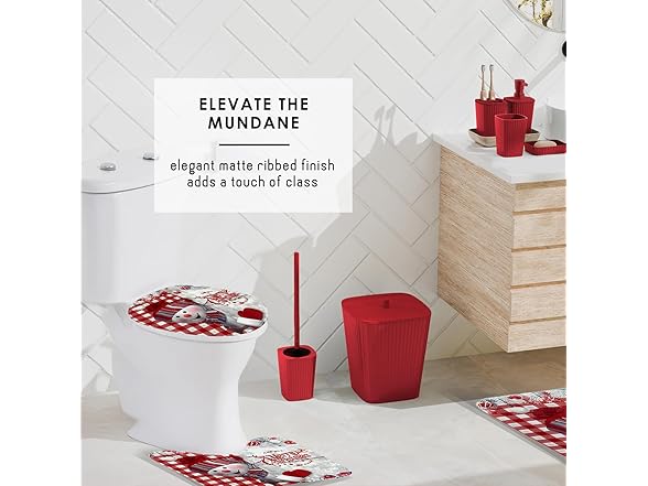 Clara Clark Christmas Bathroom Accessory Set