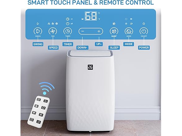GustoWave 14000 BTUs Portable Air Conditioner Unit