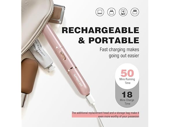 SUPRENT Women's Facial Hair Remover and Eyebrow Trimmer