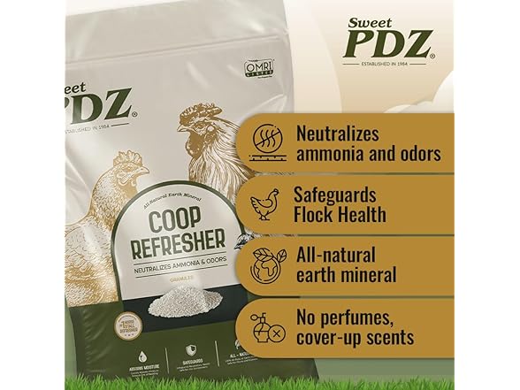 Sweet PDZ - Coop Refresher - Zeolite Odor Elimantor