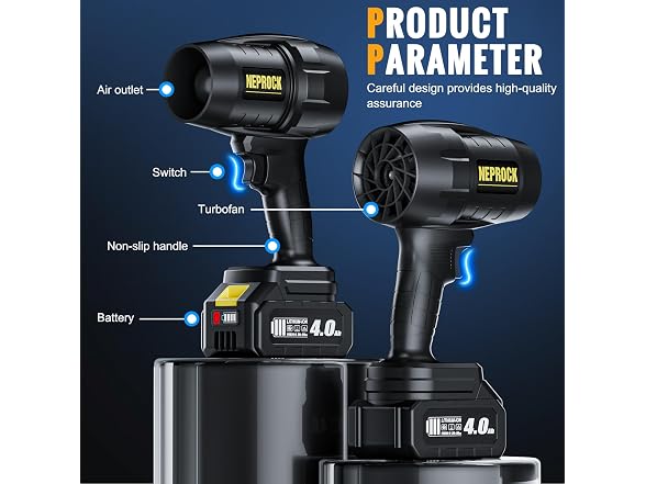 600000 RPM Cordless Handheld Leaf Blower