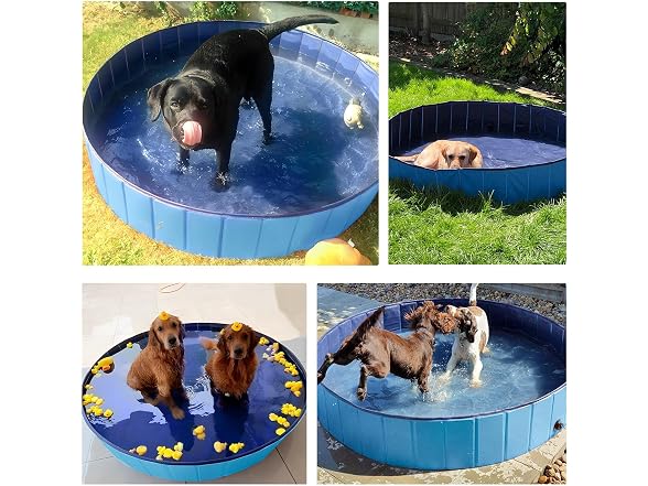 Yaheetech Foldable Dog Pool Collapsible Hard