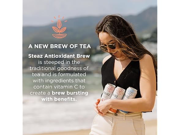 12PK Steaz - Organic Green Tea - Blueberry Pomegranate