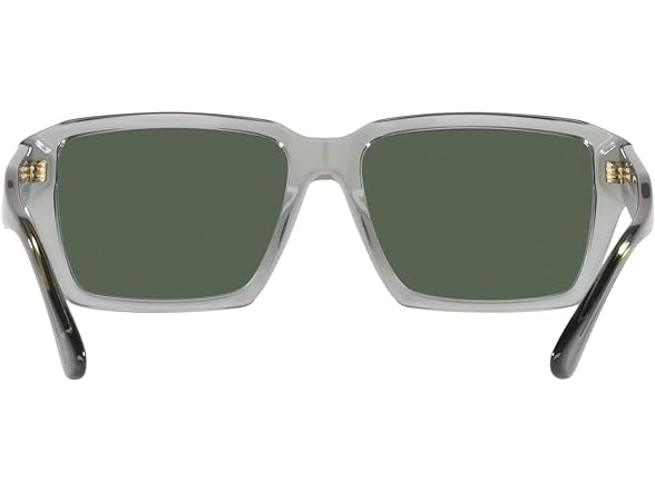 Emporio Armani Men's Low Bridge Fit Rectangular Sunglasses
