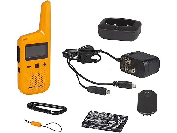 (NEW) 2-PACK Motorola T380 FRS Talkabout 2-Way 25 Mile Radios