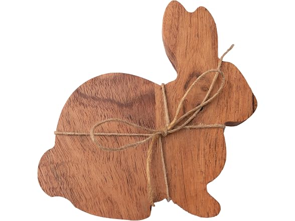 Acacia Wood Drink Bunny Coasters 