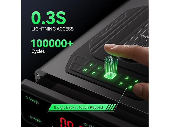 TRRKO Biometric Handgun Safe Dual WC