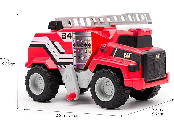 CAT Construction Toys, 11.5" Power Haulers Fire Truck
