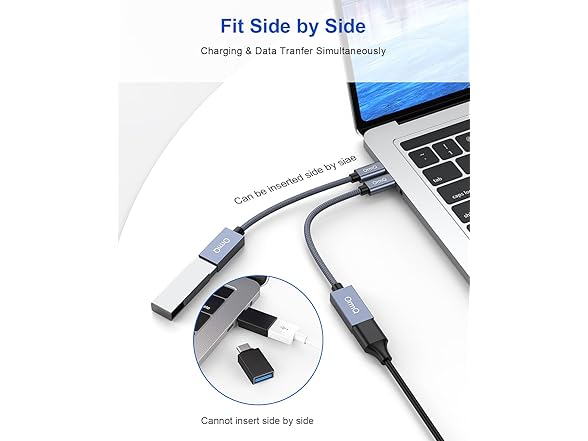 OrmQ USB C to USB Adapter 2 Pack